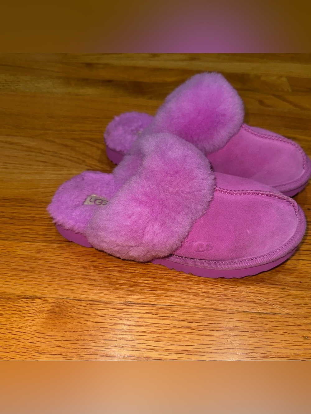 Girl’s UGG Cozy II Scuff Purple Ruby Slippers
